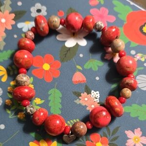 Jay King Coral Bracelet Marked DTR 925 Sterling Mine Finds HSN